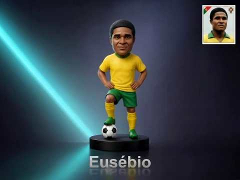 Eusbio Footballer Figurine Modello di stampa 3D