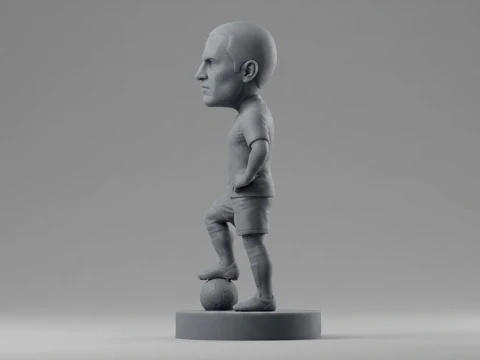 Fabio Cannavaro Footballer Figurine 3D Print Model