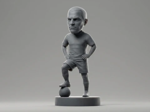 Fabio Cannavaro Footballer Figurine 3D Print Model