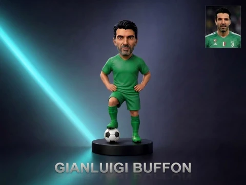 Gianluigi Buffon Footballer Figurine Modelo de impresión 3D