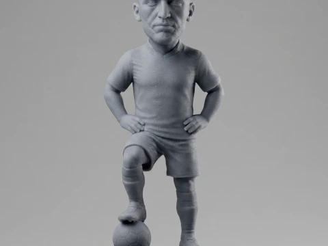 Hakim Ziyech 3D Printable Figurine 3D Print Model