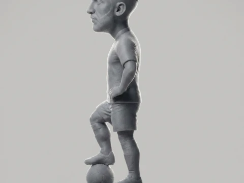 Hakim Ziyech 3D Printable Figurine 3D Print Model