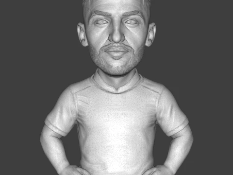 Hakim Ziyech 3D Printable Figurine 3D Print Model