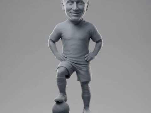 Robert Lewandowski 3D Printable Figurine 3D Print Model