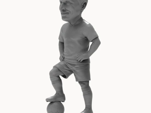Robert Lewandowski 3D Printable Figurine 3D Print Model