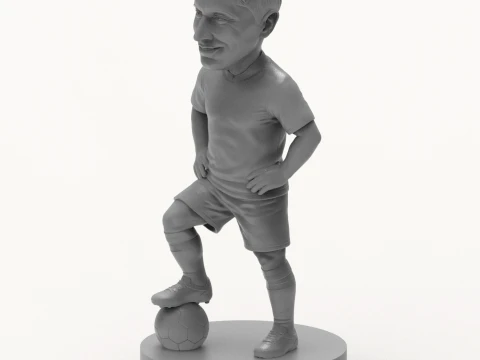 Robert Lewandowski 3D Printable Figurine 3D Print Model