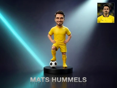 Mats Hummels 3D Printable Figurine 3D Baskı Modeli