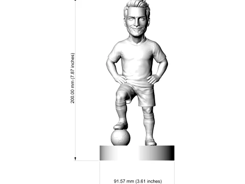 Mats Hummels 3D Printable Figurine 3D Print Model