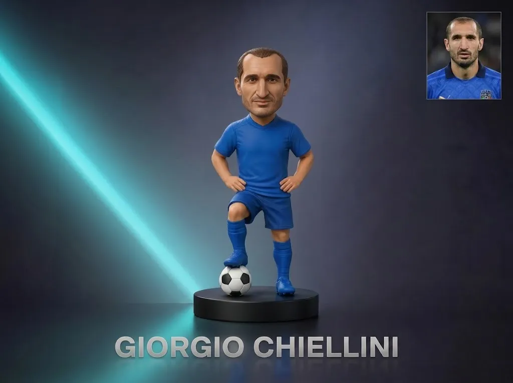 Giorgio Chiellini 3D Printable Figurine 3D Print Model .c4d .max .obj .3ds .fbx .stl .blend 