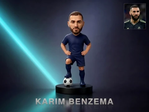 Karim Benzema 3D Printable Figurine 3D Print Model