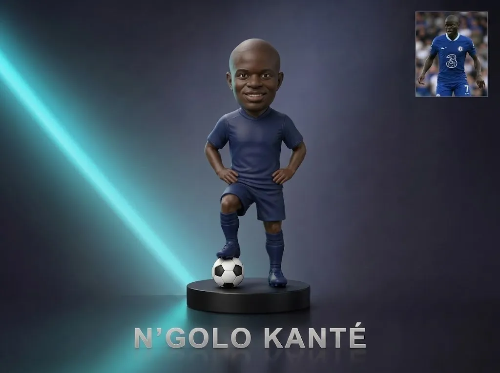NGolo Kant 3D Printable Figurine 3D Print Model .c4d .max .obj .3ds .fbx .stl .blend 