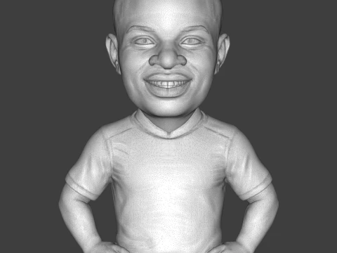 NGolo Kant 3D Printable Figurine 3D Print Model