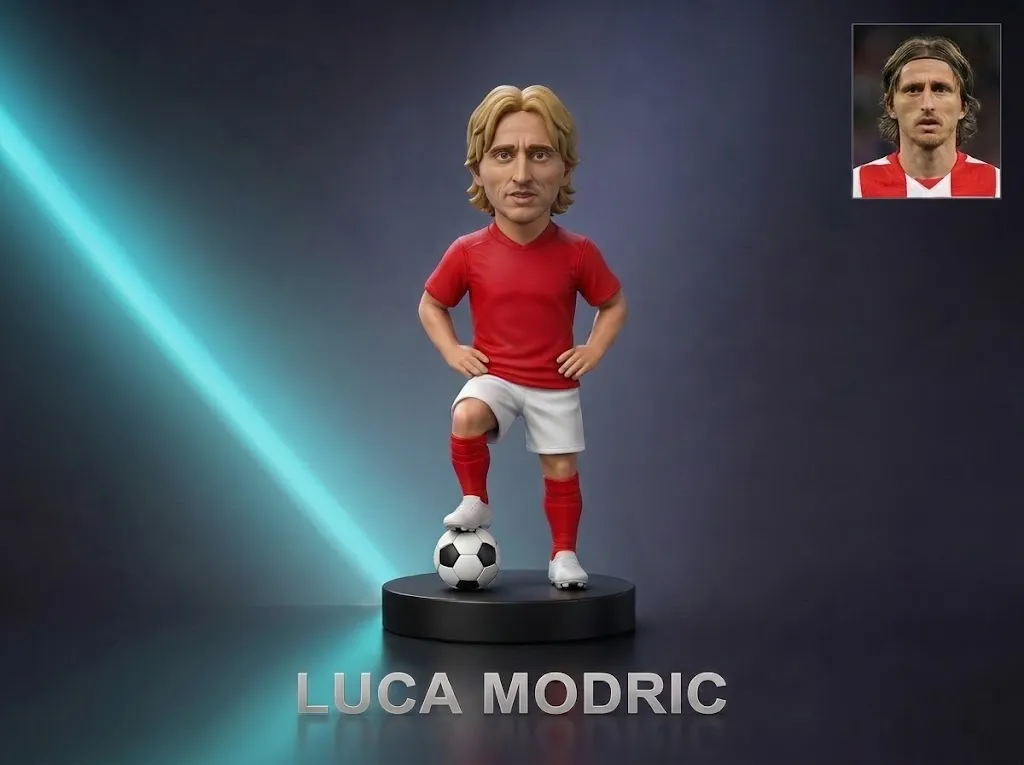 Luka Modri 3D Printable Figurine 3D Print Model .c4d .max .obj .3ds .fbx .stl .blend