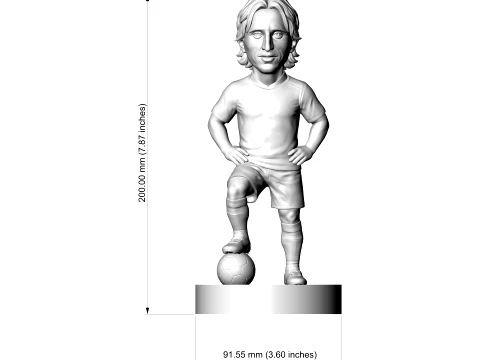 Luka Modri 3D Printable Figurine 3D Print Model