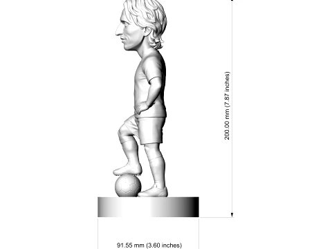 Luka Modri 3D Printable Figurine 3D Print Model