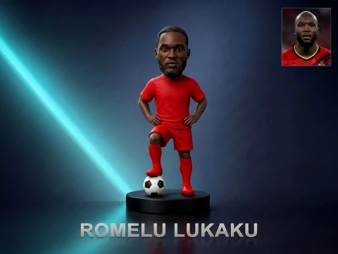 Romelu Lukaku 3D Printable Figurine 3D Print Model