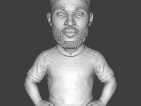 Romelu Lukaku 3D Printable Figurine 3D Print Model