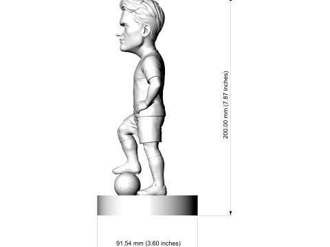 Matthijs de Ligt 3D Printable Figurine 3D Print Model