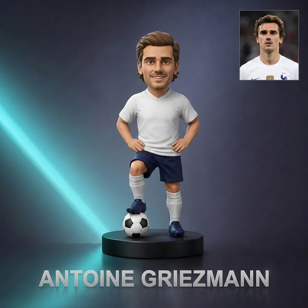 Antoine Griezmann 3D Printable Figurine 3D Print Model .c4d .max .obj .3ds .fbx .stl .blend