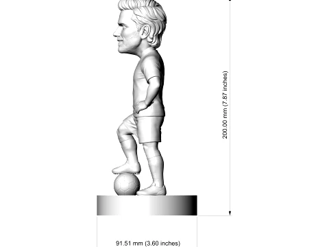 Antoine Griezmann 3D Printable Figurine 3D Print Model