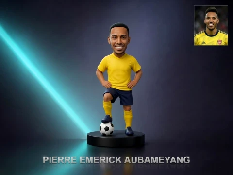 Pierre-Emerick Aubameyang 3D Printable Figurine Modello di stampa 3D