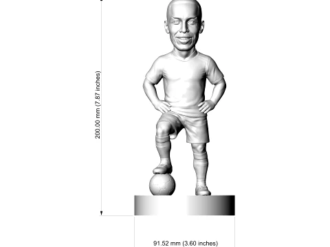 Pierre-Emerick Aubameyang 3D Printable Figurine 3D Print Model