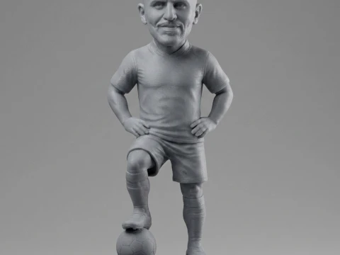 Riyad Mahrez 3D Printable Figurine 3D Print Model