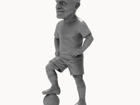 Riyad Mahrez 3D Printable Figurine 3D Print Model