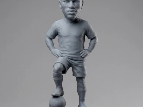 Didier Drogba 3D Printable Figurine 3D Print Model