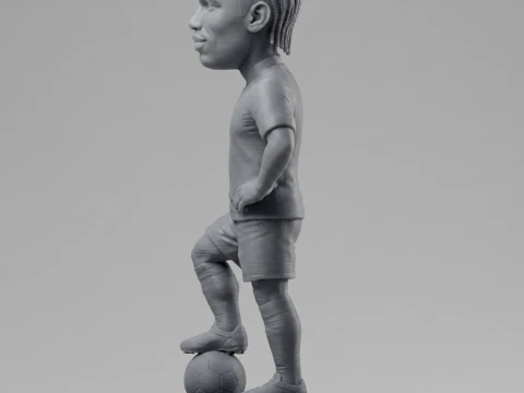 Didier Drogba 3D Printable Figurine 3D Print Model