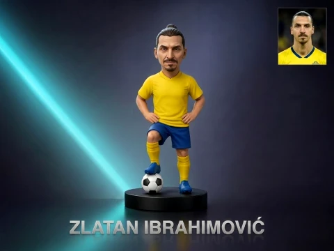 Zlatan Ibrahimovi 3D Printable Figurine 3D Print Model