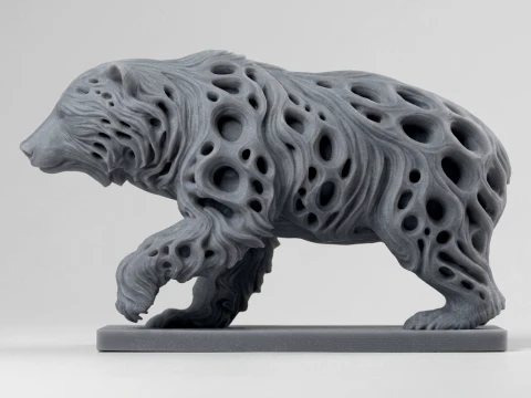 Bear 3D Printable Figurine 3D Print Model