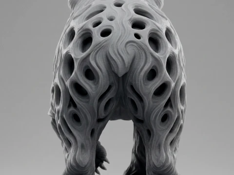 Bear 3D Printable Figurine 3D Print Model