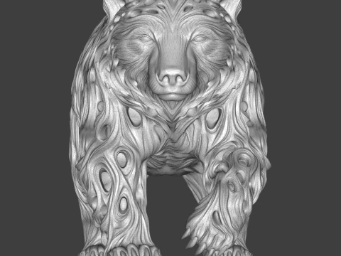 Bear 3D Printable Figurine 3D Print Model