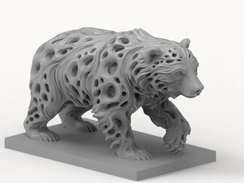 Bear 3D Printable Figurine 3D Print Model