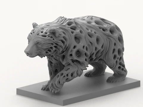 Bear 3D Printable Figurine 3D Print Model