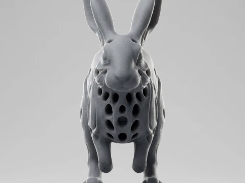 Rabbit 3D Printable Figurine 3D Print Model