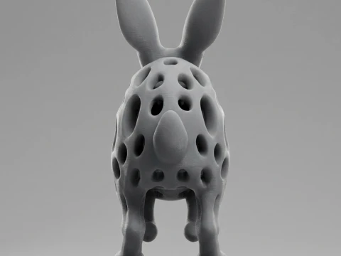 Rabbit 3D Printable Figurine 3D Print Model