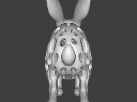 Rabbit 3D Printable Figurine 3D Print Model