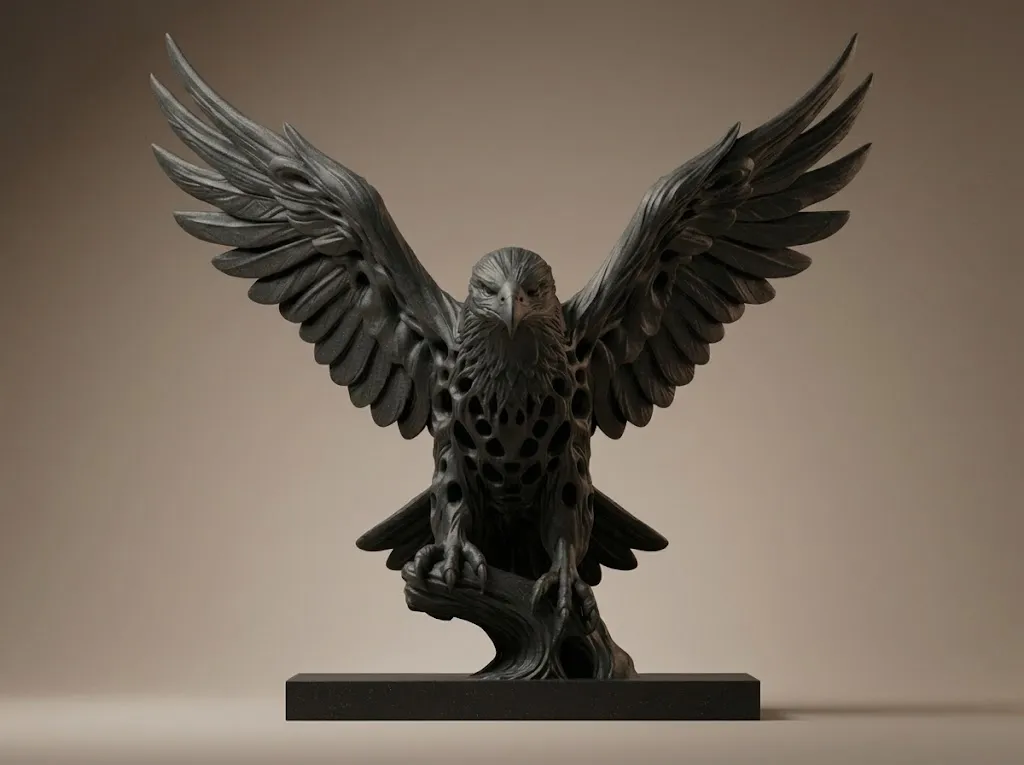 Eagle 3D Printable Figurine 3D print model 3D Print Model .c4d .max .obj .3ds .fbx .stl .blend 