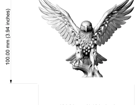 Eagle 3D Printable Figurine 3D print model 3D Print Model
