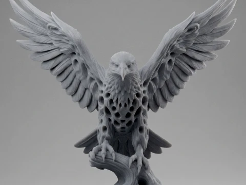 Eagle 3D Printable Figurine 3D print model 3D Print Model