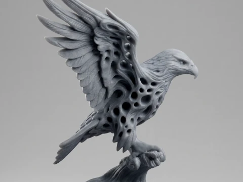 Eagle 3D Printable Figurine 3D print model 3D Print Model