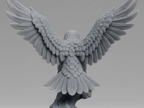 Eagle 3D Printable Figurine 3D print model 3D Print Model