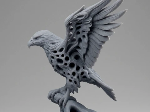 Eagle 3D Printable Figurine 3D print model 3D Print Model