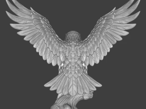 Eagle 3D Printable Figurine 3D print model 3D Print Model