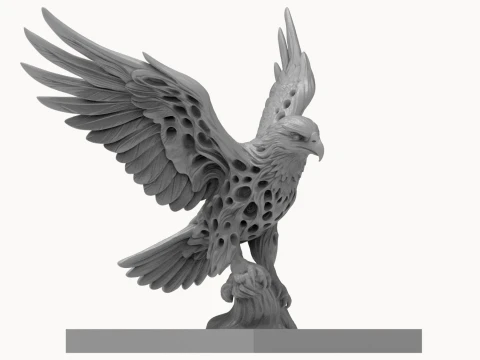 Eagle 3D Printable Figurine 3D print model 3D Print Model