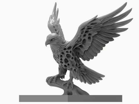 Eagle 3D Printable Figurine 3D print model 3D Print Model