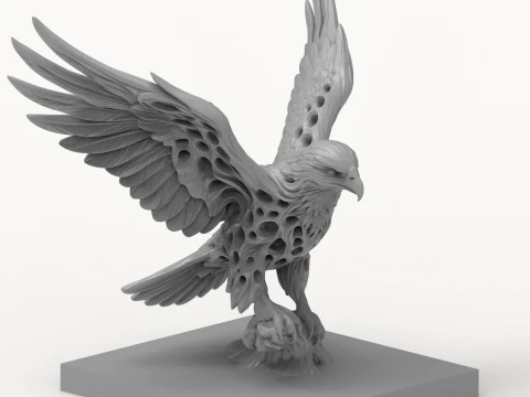 Eagle 3D Printable Figurine 3D print model 3D Print Model