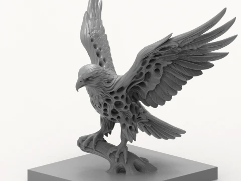 Eagle 3D Printable Figurine 3D print model 3D Print Model
